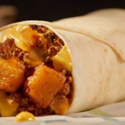 Taco john's meat & potato burrito