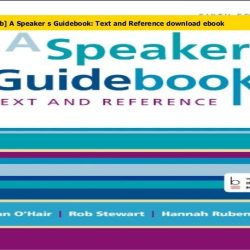 A speaker's guidebook 7th edition