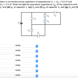 What is the charge q1 on capacitor c1