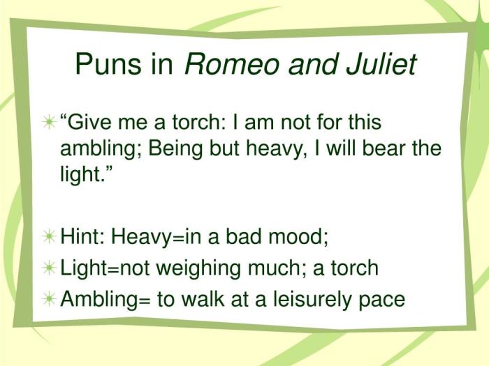 Pun romeo and juliet act 3