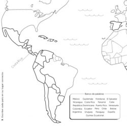 Spanish speaking countries map blank