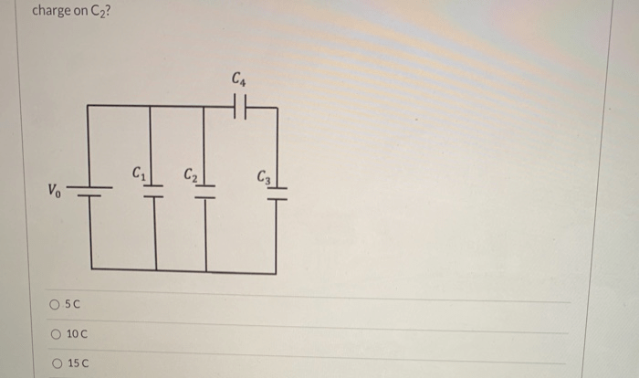 What is the equivalent capacitance of the four capacitors